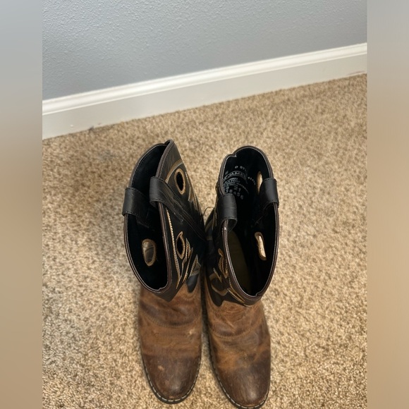 Cody James cowboy boots men’s size 6 black brown leather - Picture 4 of 10